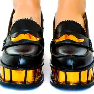 Irregular Choice Inky Smudge Platform Creepers Womens Size 7 / EU 38